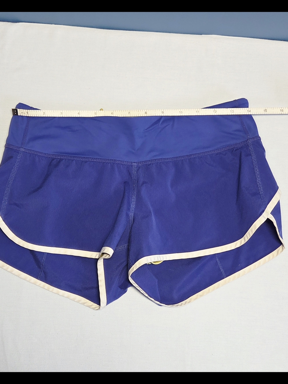 Women’s Athletic Shorts - Royal Blue with Cream Trim
